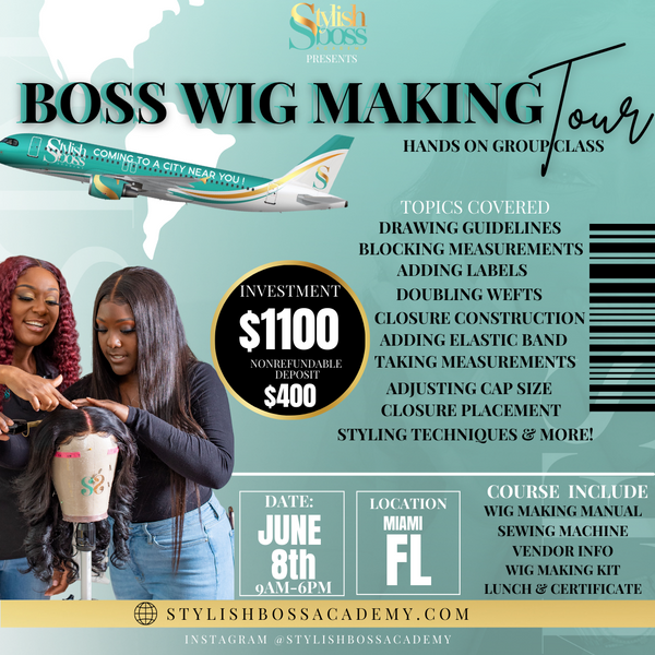 Miami, FL Group Wig Making Class – SBA