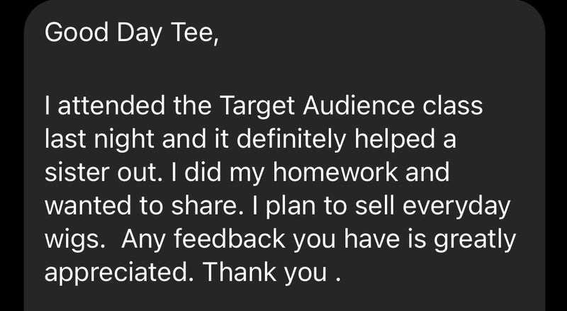 Target Audience Masterclass